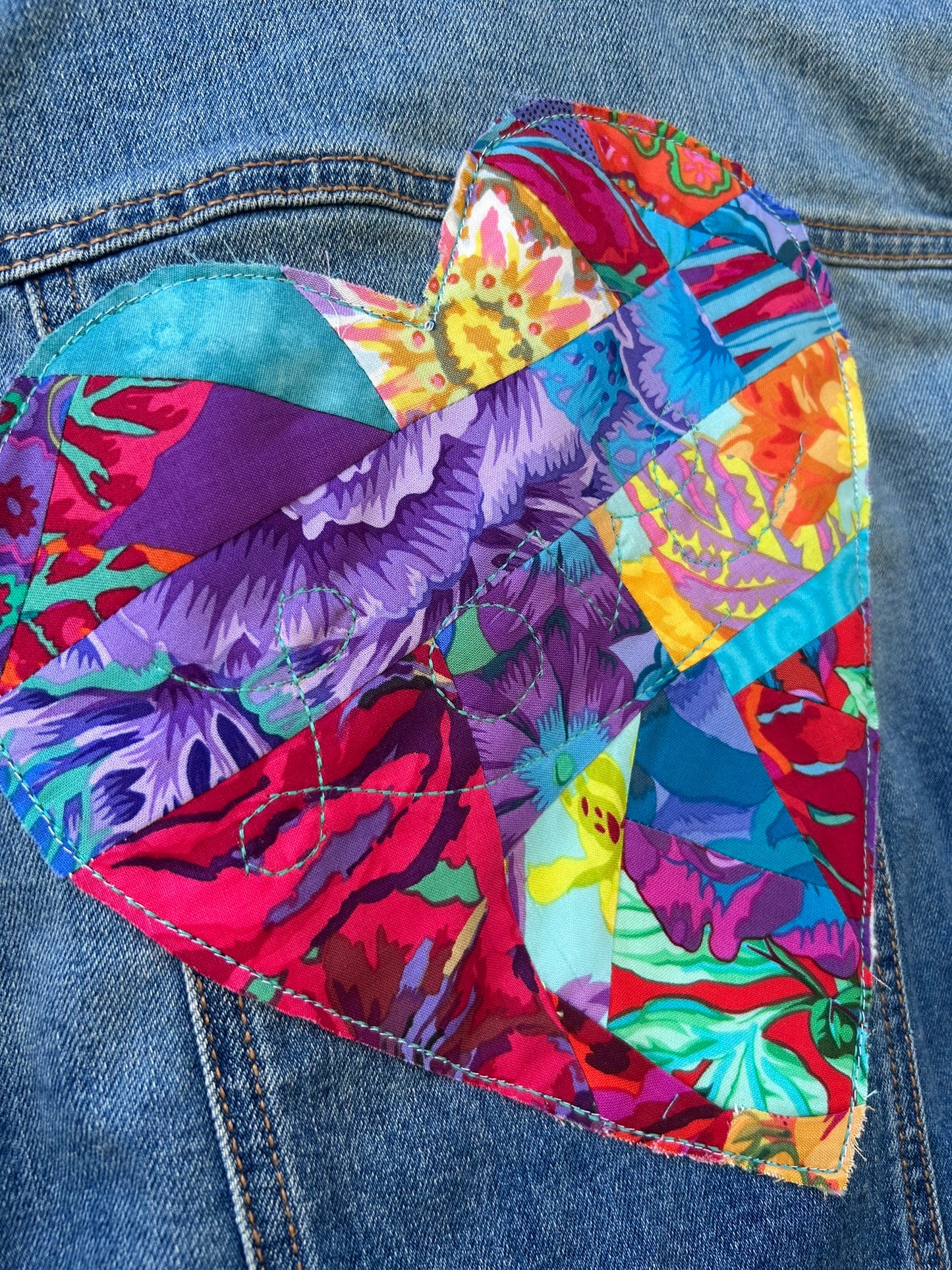 OLD NAVY - Size Child's 10/12 - Patchworked Heart